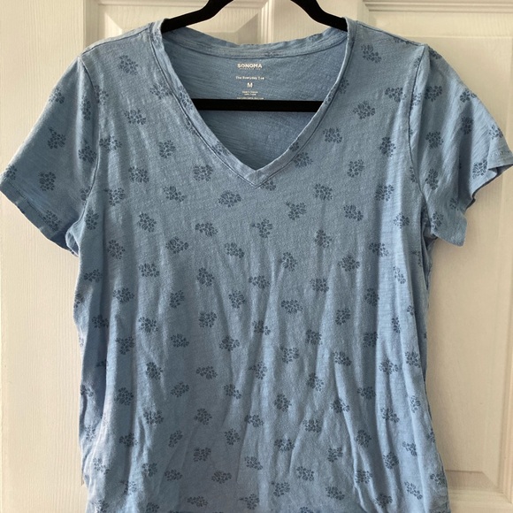 Sonoma Tops - Sonoma Blue Floral Women's Top